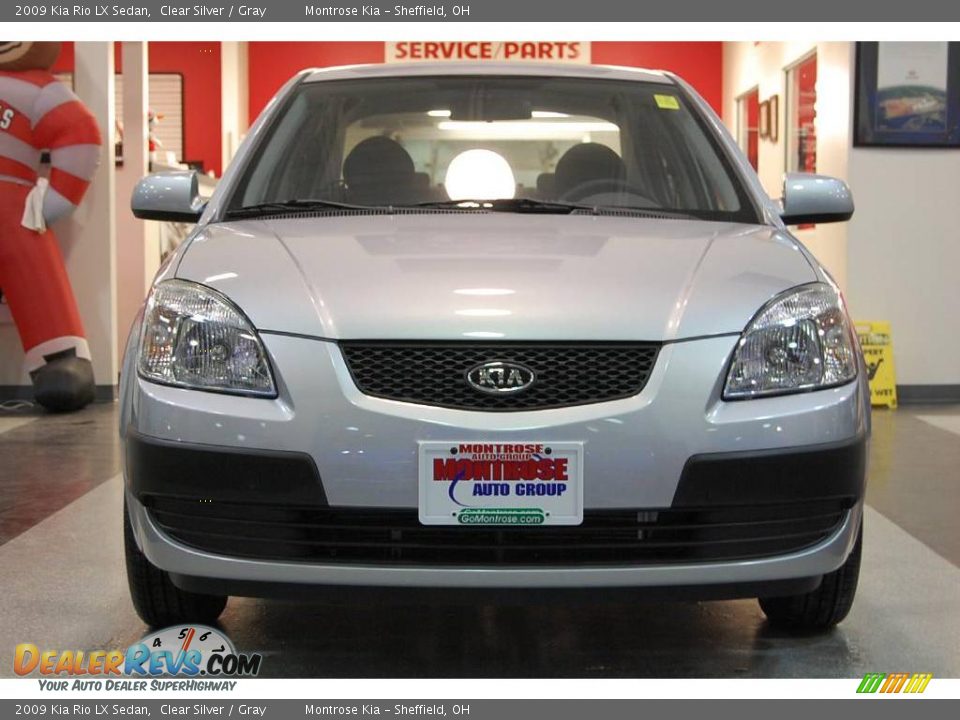 2009 Kia Rio LX Sedan Clear Silver / Gray Photo #11