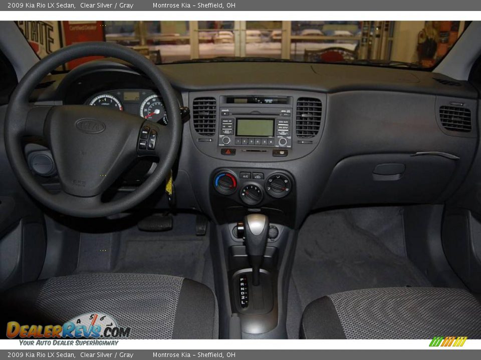 2009 Kia Rio LX Sedan Clear Silver / Gray Photo #12