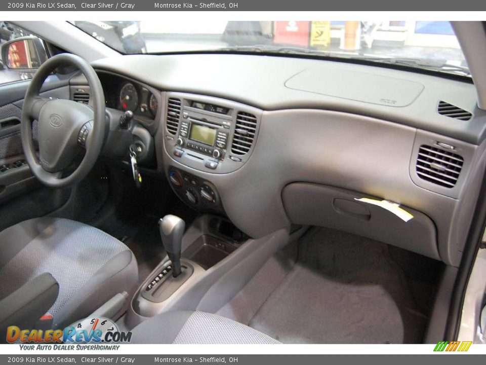 2009 Kia Rio LX Sedan Clear Silver / Gray Photo #14