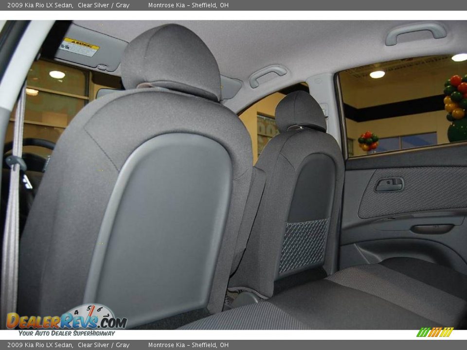 2009 Kia Rio LX Sedan Clear Silver / Gray Photo #16