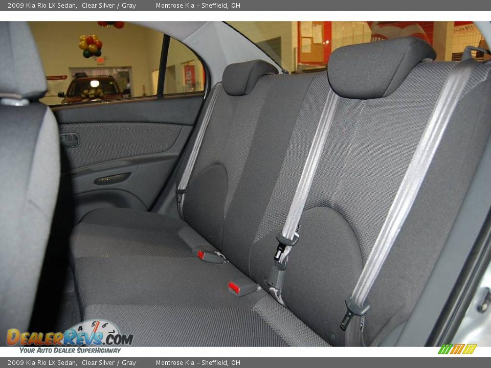 2009 Kia Rio LX Sedan Clear Silver / Gray Photo #17