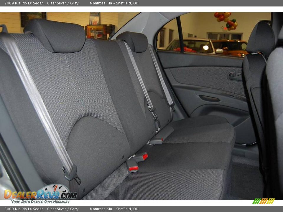 2009 Kia Rio LX Sedan Clear Silver / Gray Photo #18