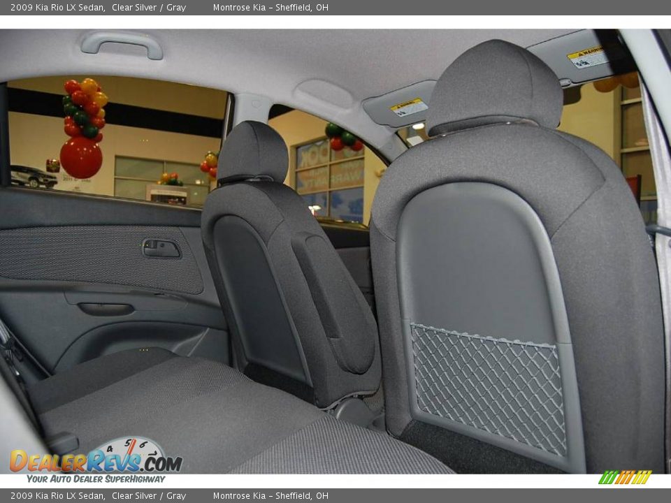 2009 Kia Rio LX Sedan Clear Silver / Gray Photo #19