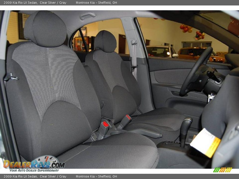 2009 Kia Rio LX Sedan Clear Silver / Gray Photo #20