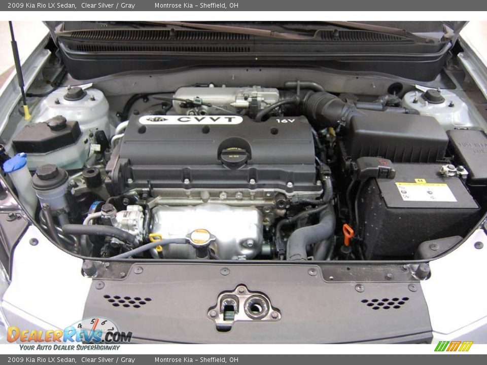 2009 Kia Rio LX Sedan Clear Silver / Gray Photo #21