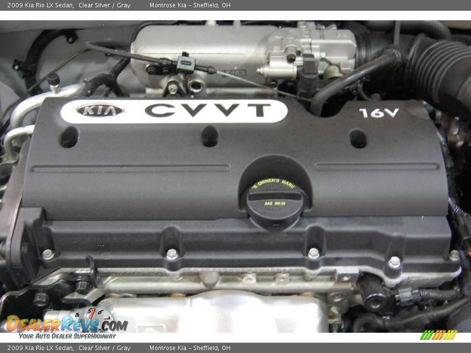 2009 Kia Rio LX Sedan Clear Silver / Gray Photo #22