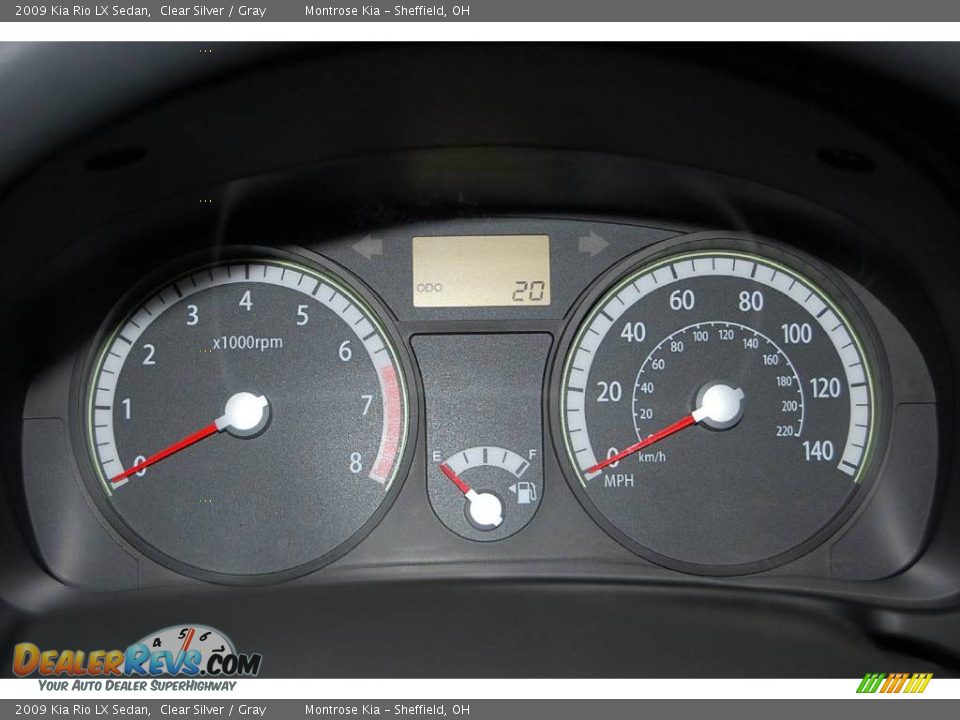 2009 Kia Rio LX Sedan Clear Silver / Gray Photo #27