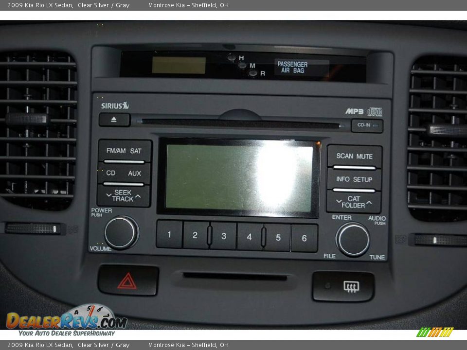 2009 Kia Rio LX Sedan Clear Silver / Gray Photo #29