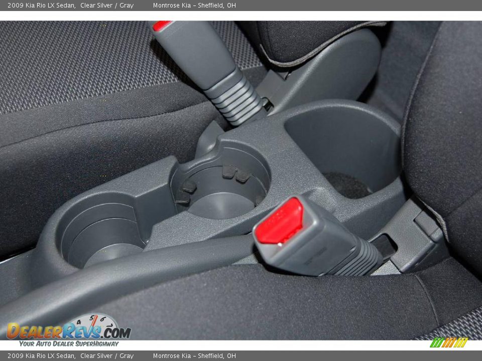 2009 Kia Rio LX Sedan Clear Silver / Gray Photo #34