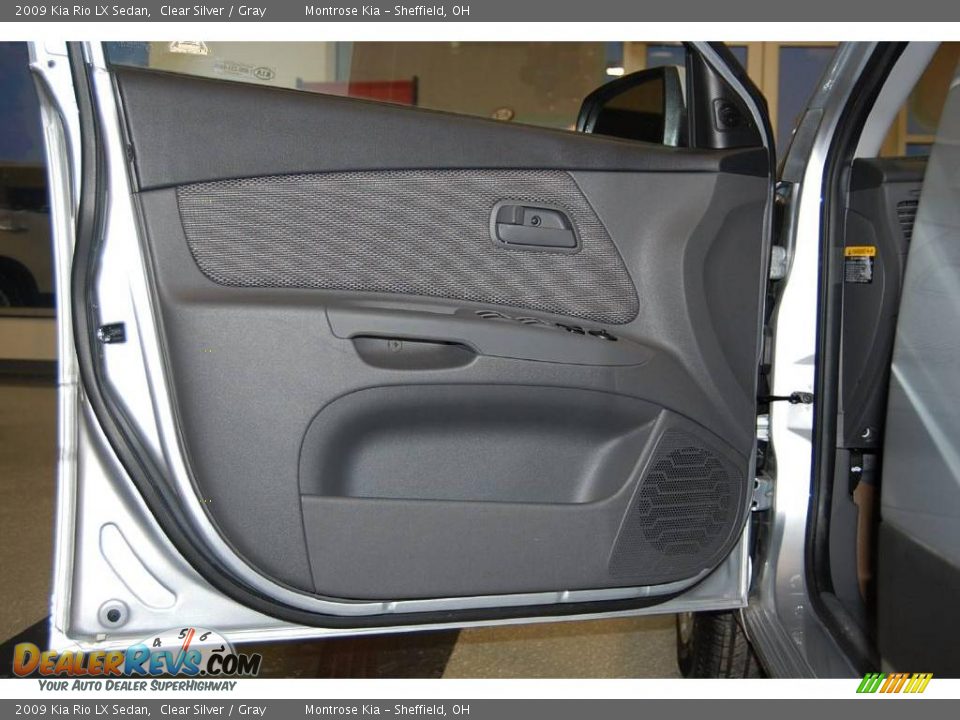 2009 Kia Rio LX Sedan Clear Silver / Gray Photo #36