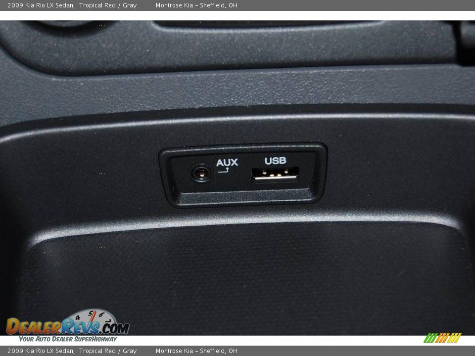 2009 Kia Rio LX Sedan Tropical Red / Gray Photo #32