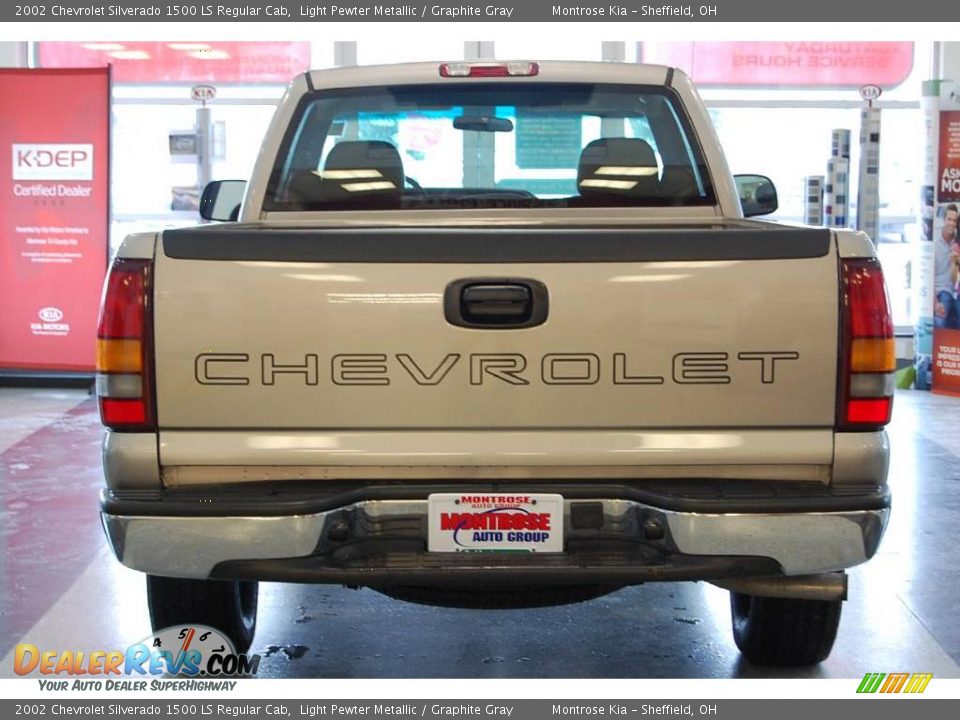 2002 Chevrolet Silverado 1500 LS Regular Cab Light Pewter Metallic / Graphite Gray Photo #5