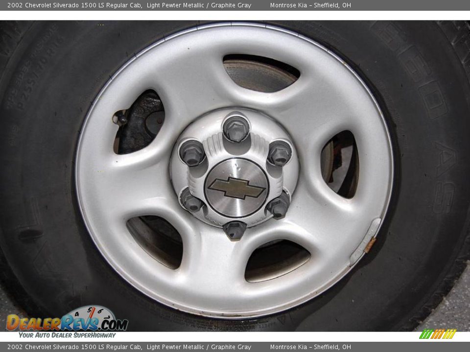 2002 Chevrolet Silverado 1500 LS Regular Cab Light Pewter Metallic / Graphite Gray Photo #23