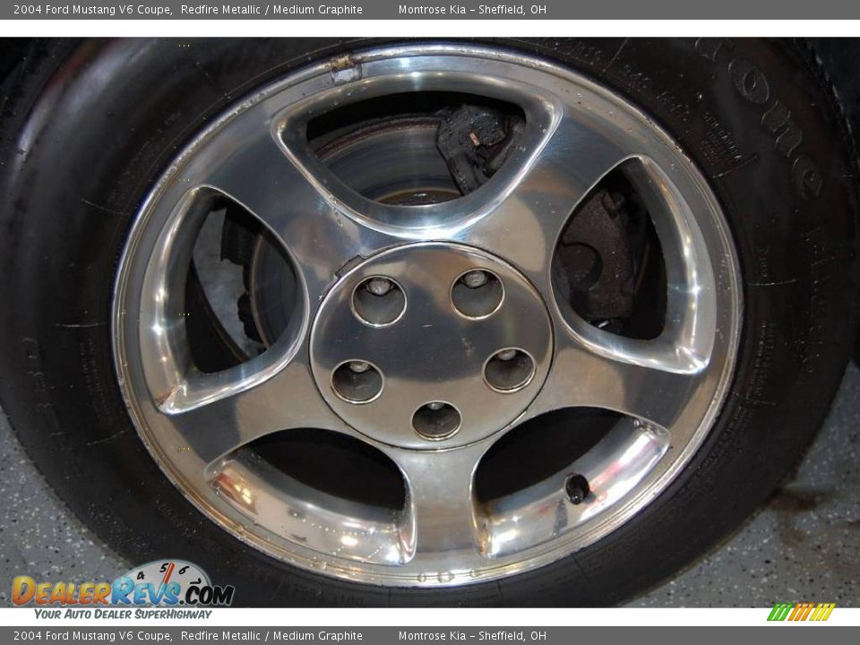 2004 Ford Mustang V6 Coupe Redfire Metallic / Medium Graphite Photo #27