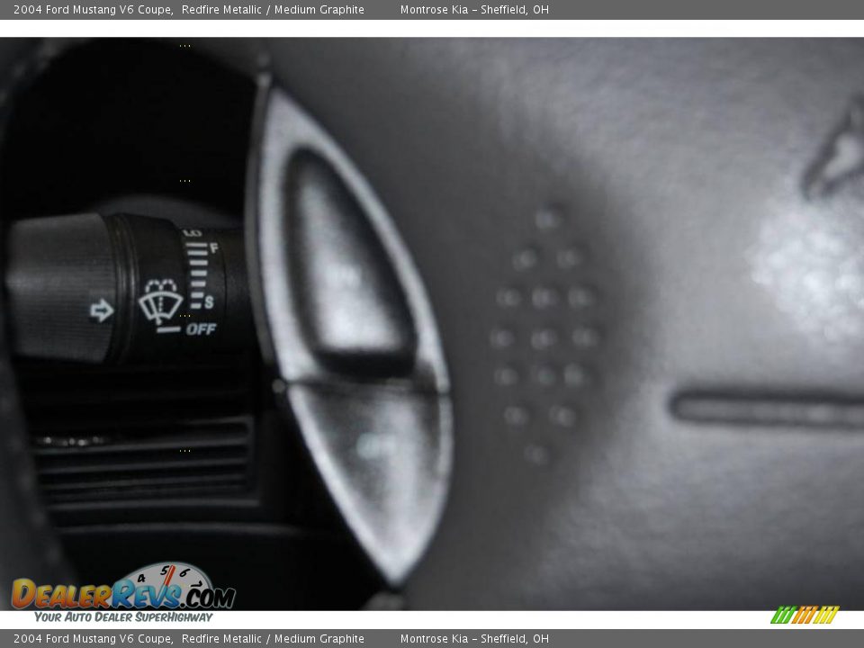 2004 Ford Mustang V6 Coupe Redfire Metallic / Medium Graphite Photo #30
