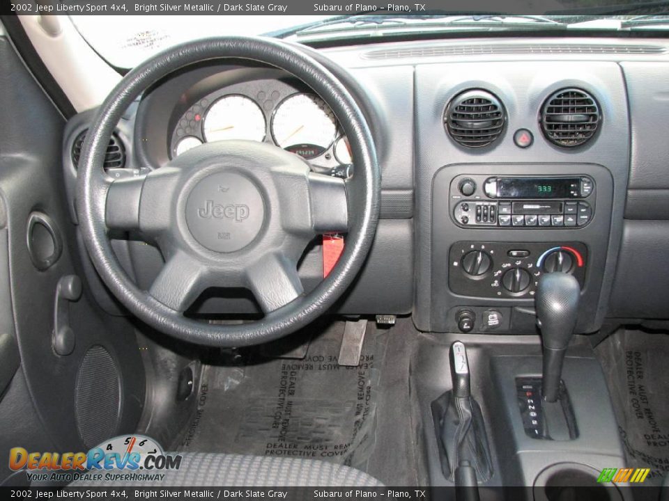 2002 Jeep Liberty Sport 4x4 Bright Silver Metallic / Dark Slate Gray Photo #14