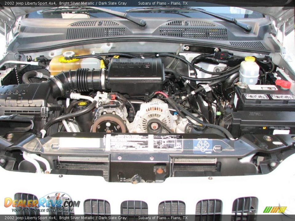 2002 Jeep Liberty Sport 4x4 Bright Silver Metallic / Dark Slate Gray Photo #18