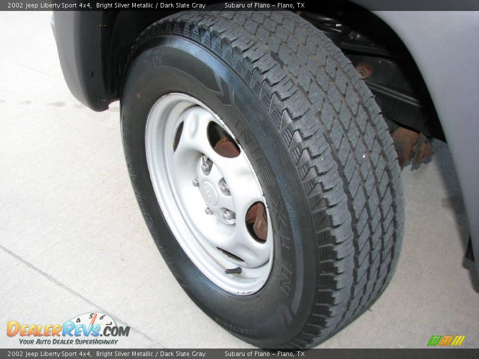 2002 Jeep Liberty Sport 4x4 Bright Silver Metallic / Dark Slate Gray Photo #20