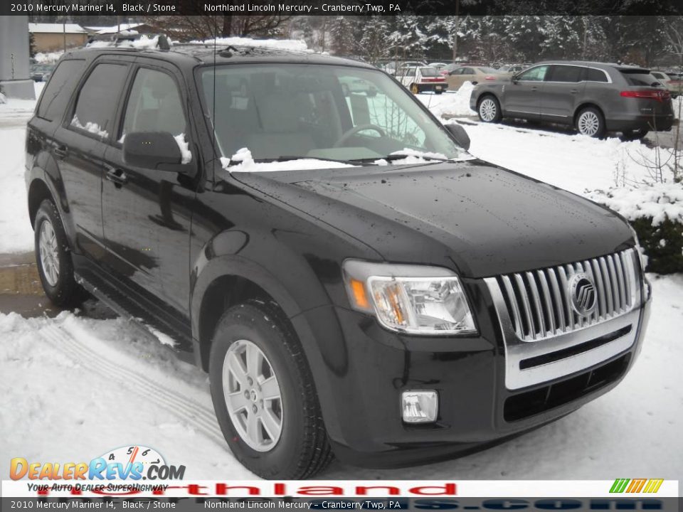 2010 Mercury Mariner I4 Black / Stone Photo #14