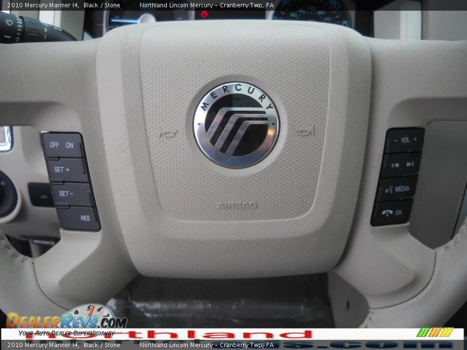 2010 Mercury Mariner I4 Black / Stone Photo #19