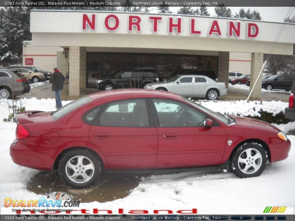 2003 Ford Taurus SES Matador Red Metallic / Medium Graphite Photo #1