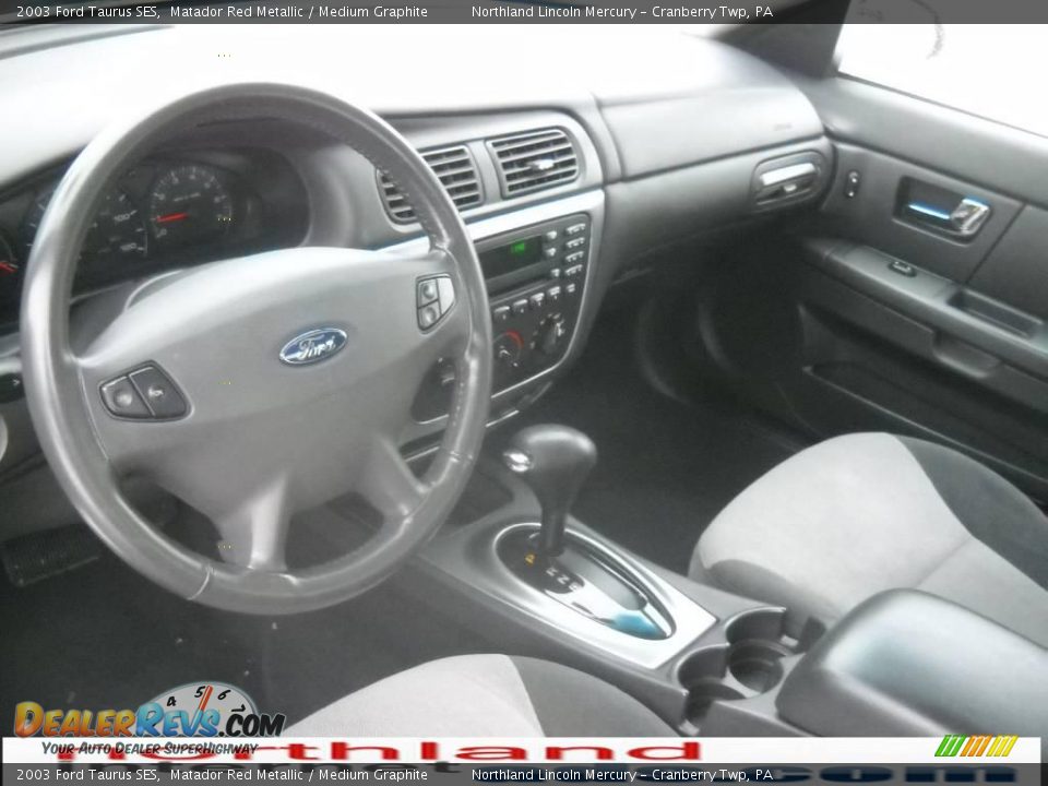 2003 Ford Taurus SES Matador Red Metallic / Medium Graphite Photo #7