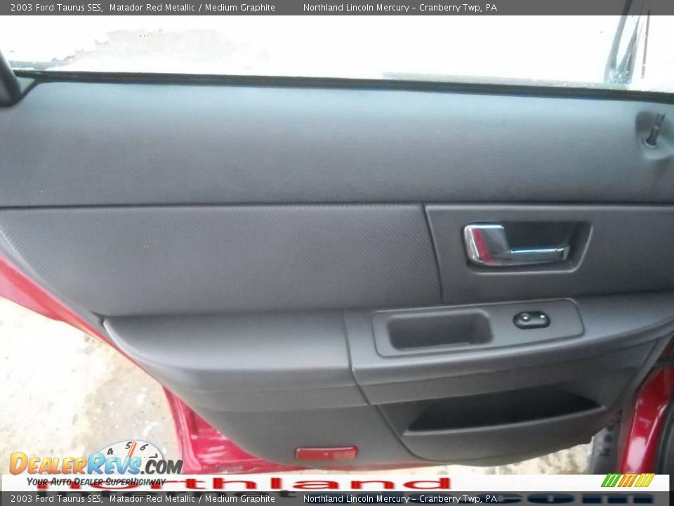 2003 Ford Taurus SES Matador Red Metallic / Medium Graphite Photo #10