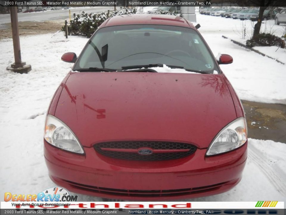 2003 Ford Taurus SES Matador Red Metallic / Medium Graphite Photo #14