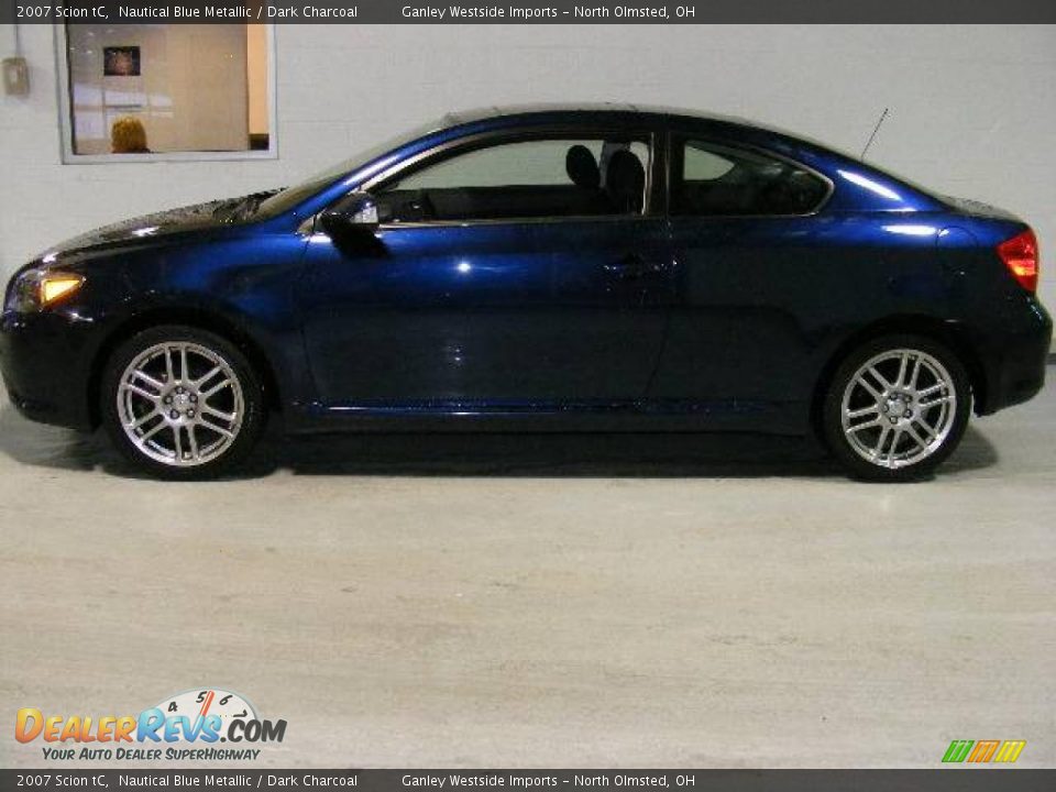 2007 Scion tC Nautical Blue Metallic / Dark Charcoal Photo #2