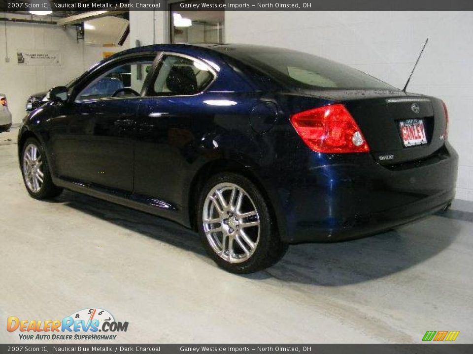 2007 Scion tC Nautical Blue Metallic / Dark Charcoal Photo #3