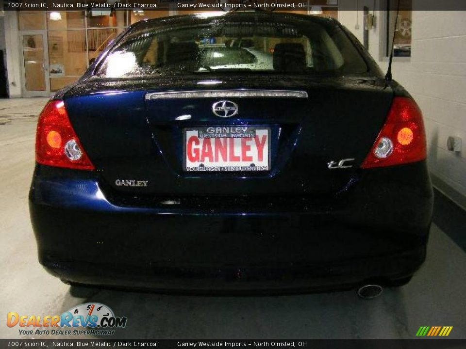 2007 Scion tC Nautical Blue Metallic / Dark Charcoal Photo #4