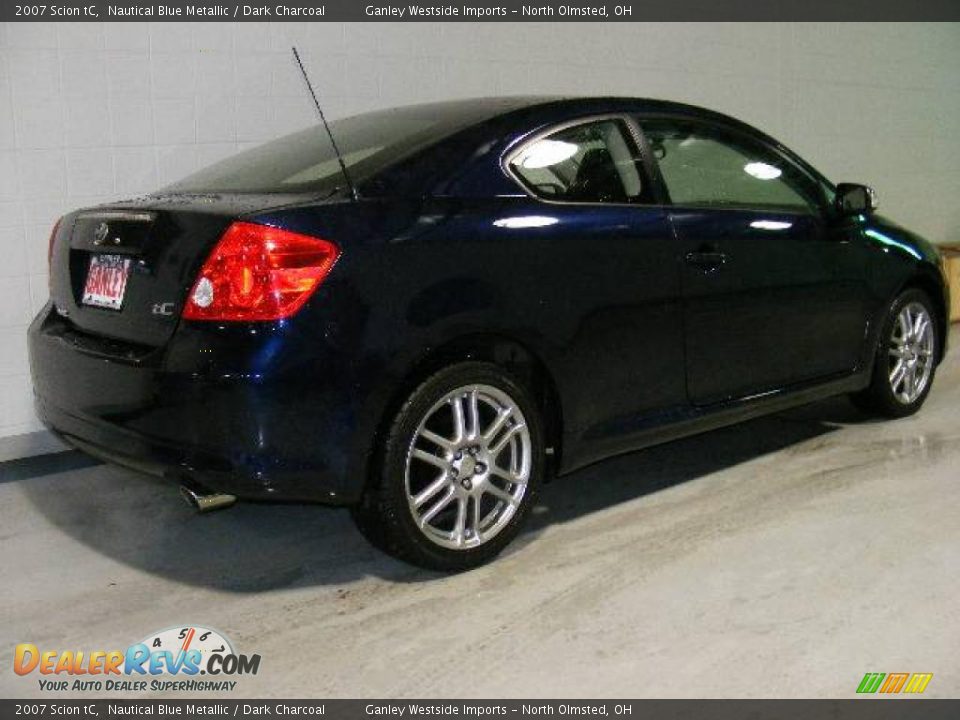 2007 Scion tC Nautical Blue Metallic / Dark Charcoal Photo #5
