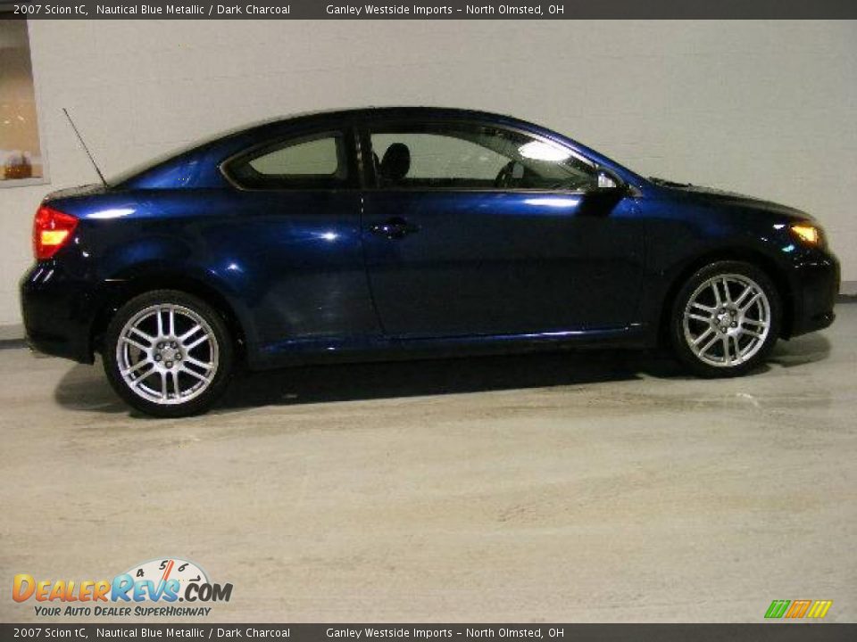 2007 Scion tC Nautical Blue Metallic / Dark Charcoal Photo #6