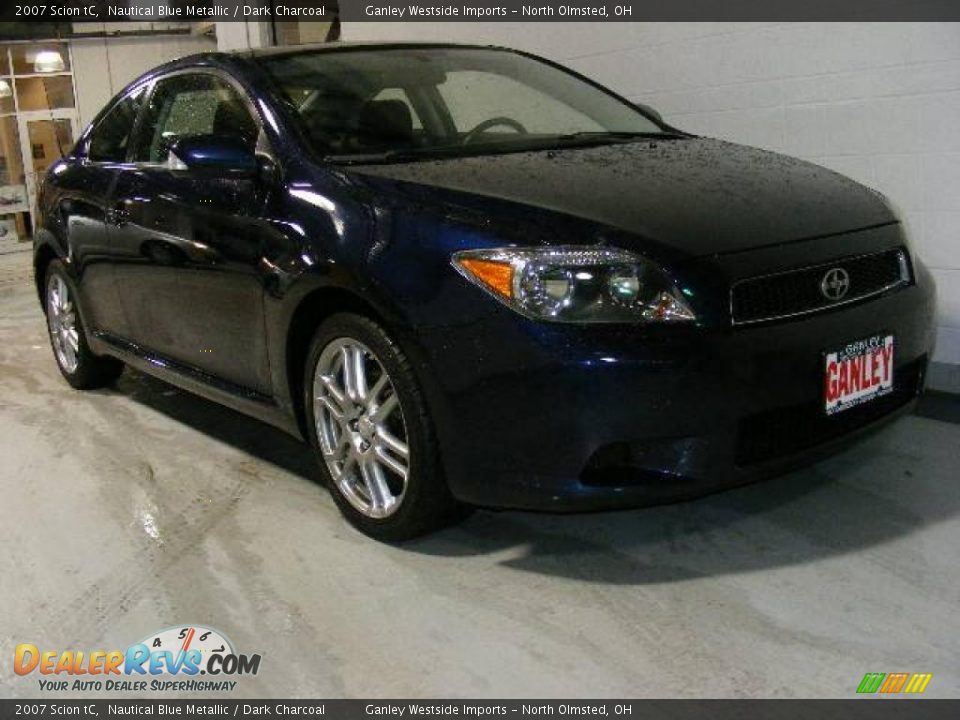 2007 Scion tC Nautical Blue Metallic / Dark Charcoal Photo #7