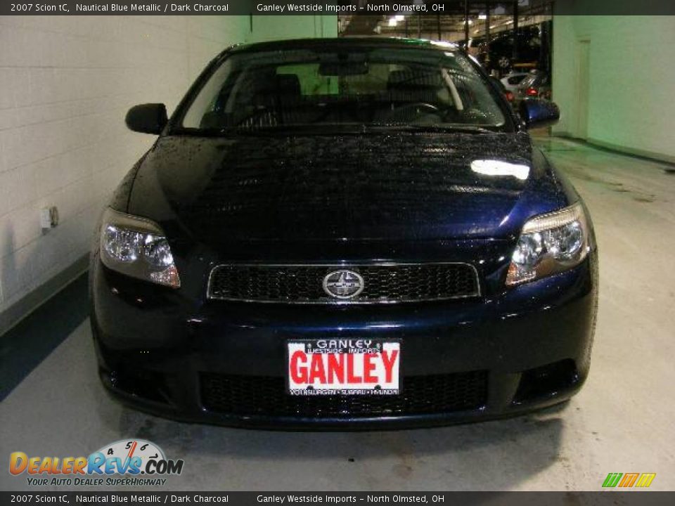 2007 Scion tC Nautical Blue Metallic / Dark Charcoal Photo #8