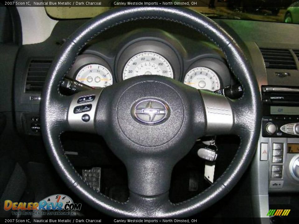 2007 Scion tC Nautical Blue Metallic / Dark Charcoal Photo #15