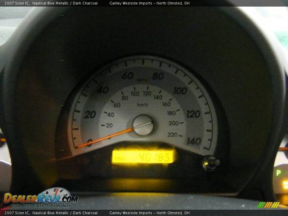 2007 Scion tC Nautical Blue Metallic / Dark Charcoal Photo #17