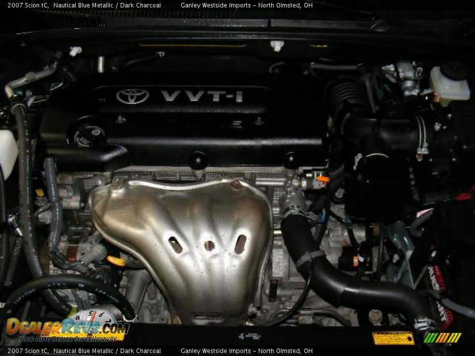2007 Scion tC Nautical Blue Metallic / Dark Charcoal Photo #22