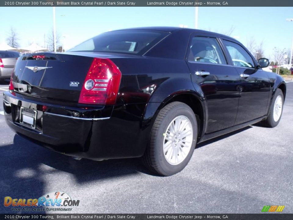 2010 Chrysler 300 Touring Brilliant Black Crystal Pearl / Dark Slate Gray Photo #3