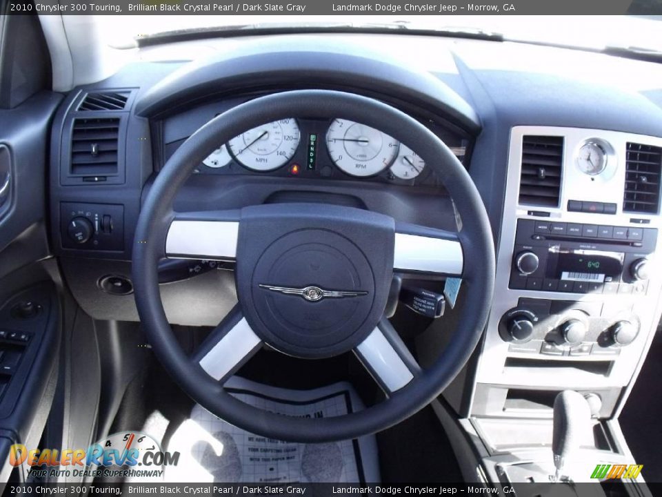 2010 Chrysler 300 Touring Brilliant Black Crystal Pearl / Dark Slate Gray Photo #12