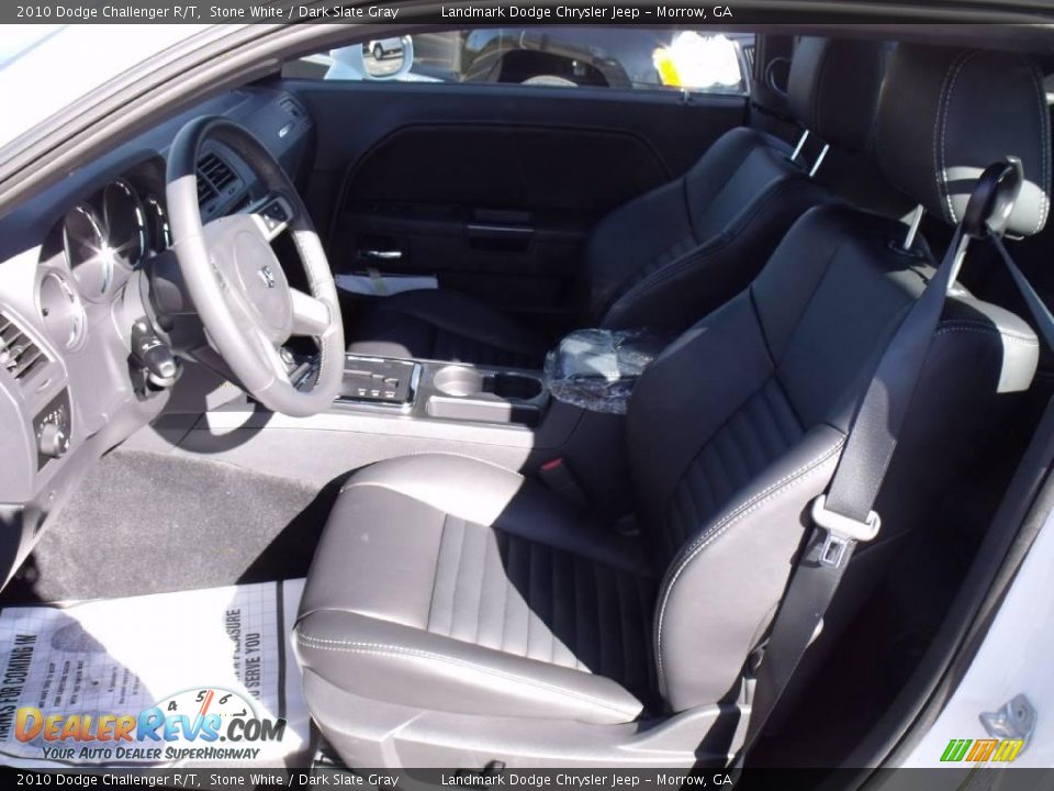 2010 Dodge Challenger R/T Stone White / Dark Slate Gray Photo #6