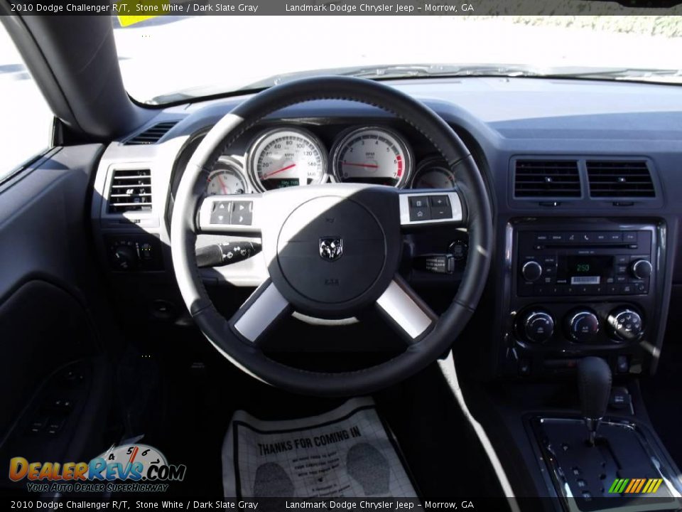 2010 Dodge Challenger R/T Stone White / Dark Slate Gray Photo #10