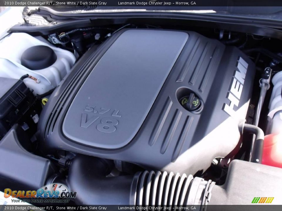 2010 Dodge Challenger R/T Stone White / Dark Slate Gray Photo #11