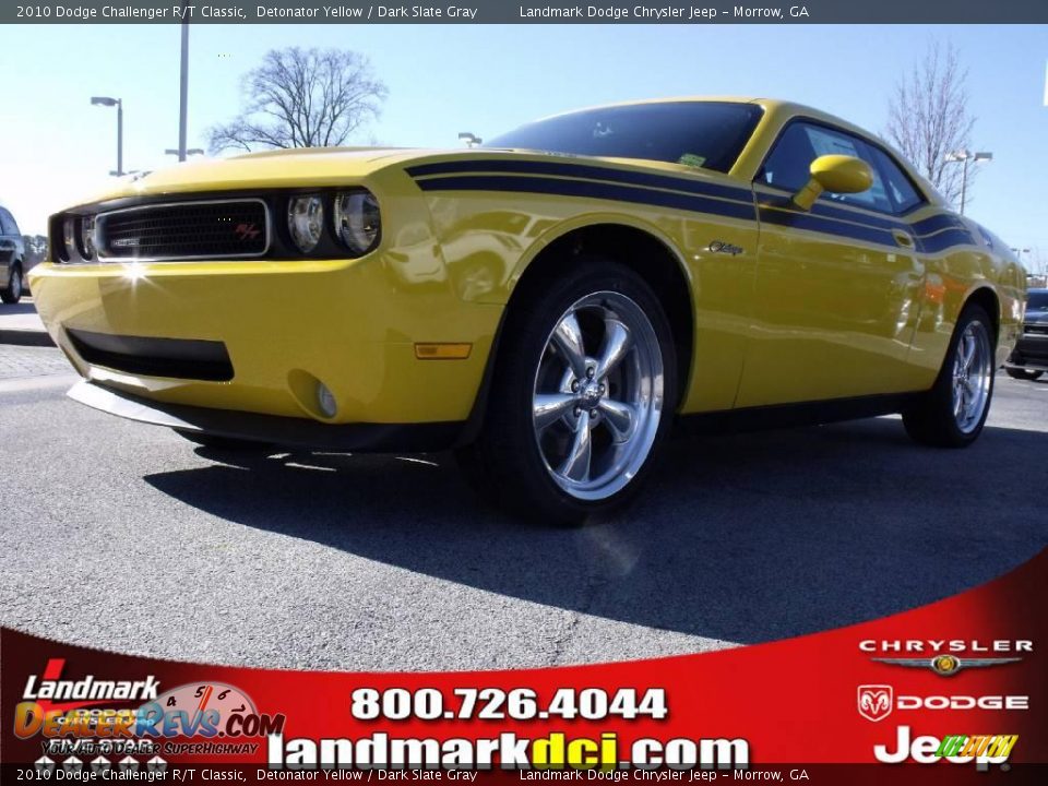 2010 Dodge Challenger R/T Classic Detonator Yellow / Dark Slate Gray Photo #1