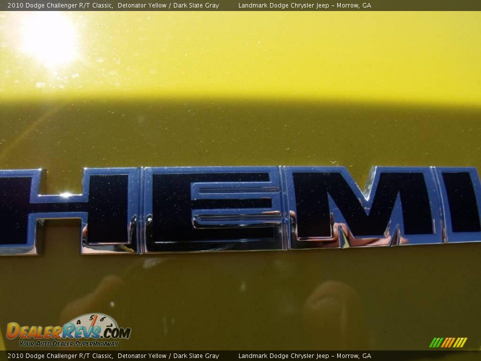 2010 Dodge Challenger R/T Classic Detonator Yellow / Dark Slate Gray Photo #6