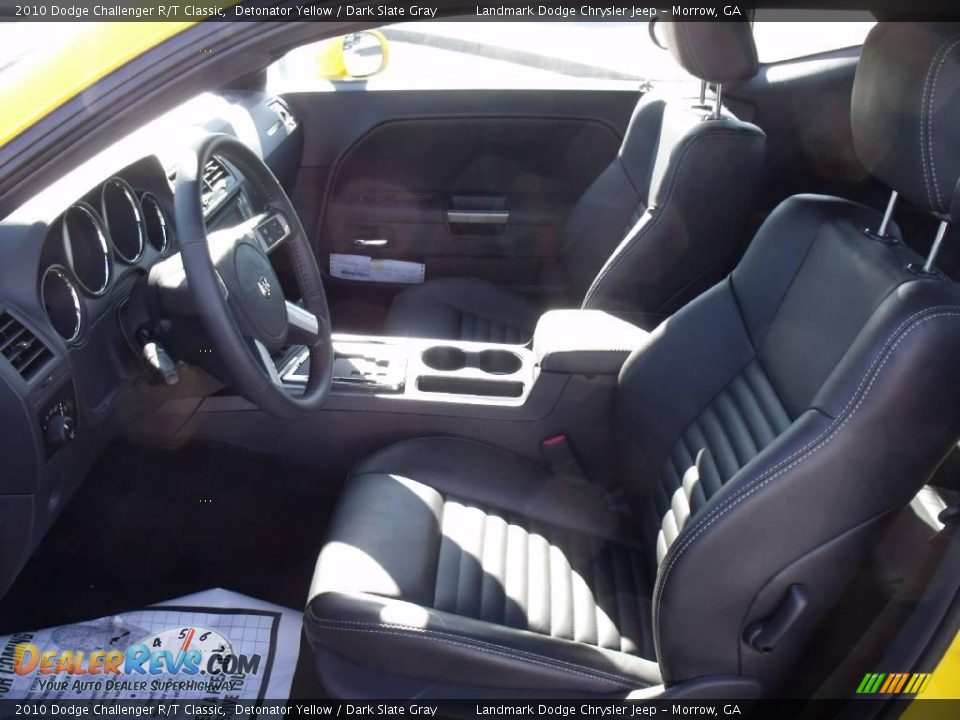 2010 Dodge Challenger R/T Classic Detonator Yellow / Dark Slate Gray Photo #7