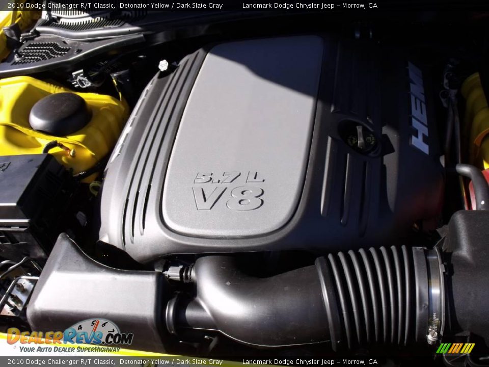 2010 Dodge Challenger R/T Classic Detonator Yellow / Dark Slate Gray Photo #12