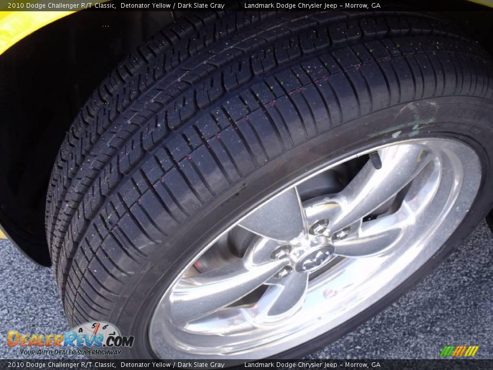 2010 Dodge Challenger R/T Classic Detonator Yellow / Dark Slate Gray Photo #13