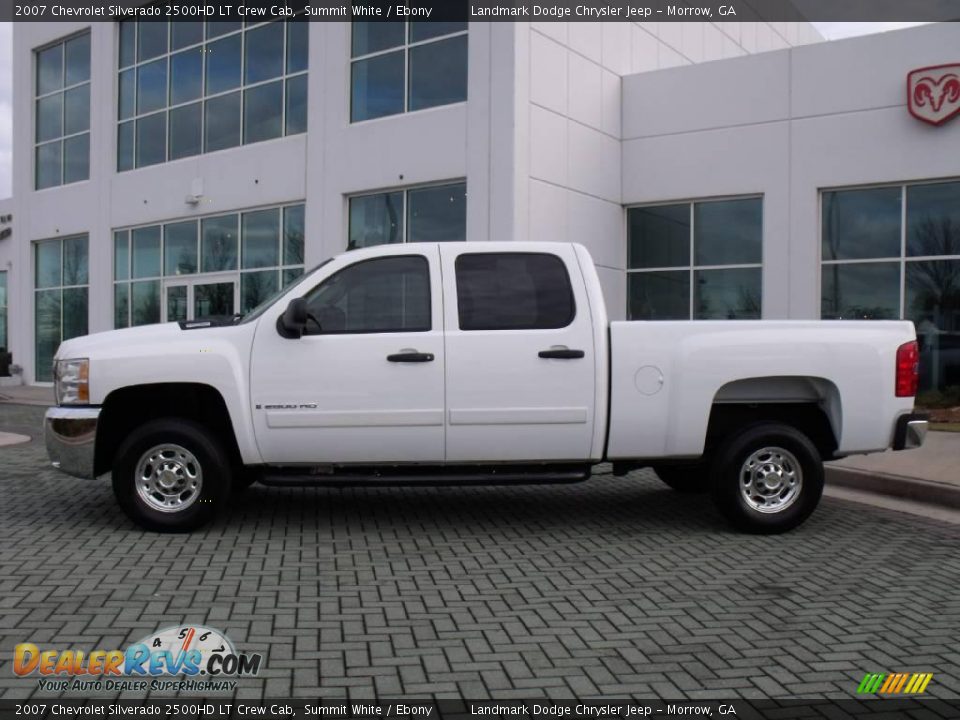 2007 Chevrolet Silverado 2500HD LT Crew Cab Summit White / Ebony Photo #2