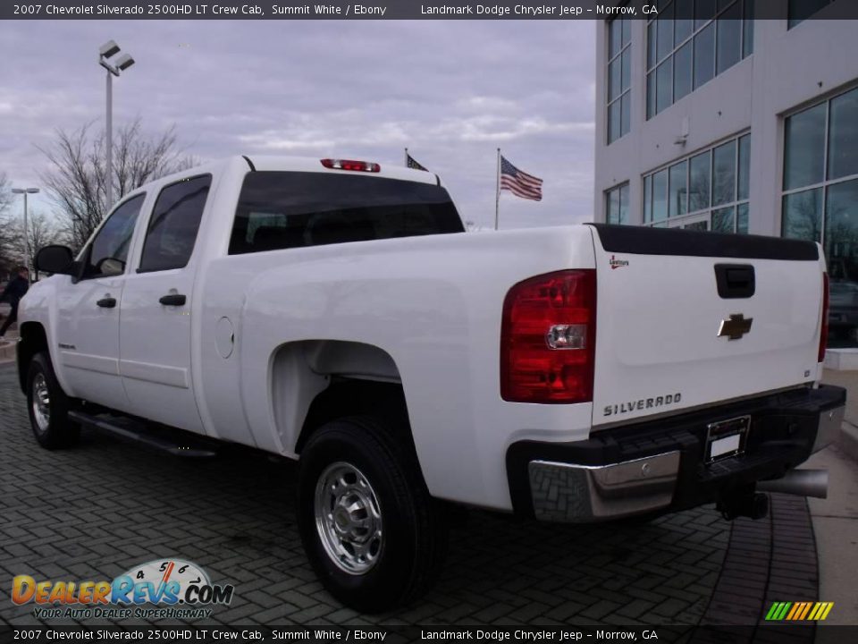 2007 Chevrolet Silverado 2500HD LT Crew Cab Summit White / Ebony Photo #3